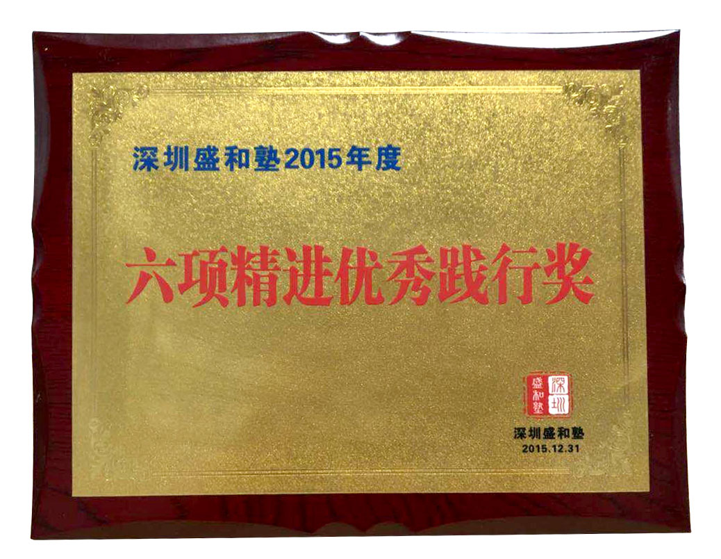 六項精進優(yōu)秀踐行獎